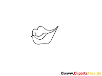 Lachender Mund Comic