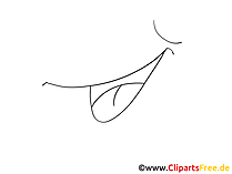 Mund mit Zunge Clipart, Bild, Zeichnung, Grafik