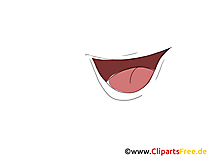 Mund und Zunge Bild, Zeichnung, Cartoon Mund und Zunge Bild, Zeichnung, Cartoon