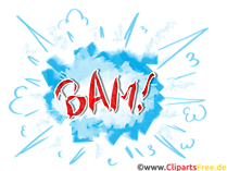 Bam Comic Illustration, Pop Art Bild