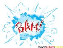 Bam Comic Illustration, Pop Art Bild