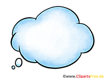 Blaue Sprechblase für Comic