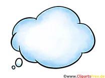 Blaue Sprechblase für Comic