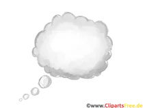 Denkblase Comic-Illustration