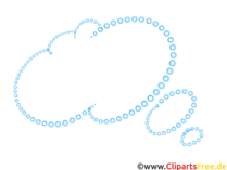 Leere Sprechblase für Comicgeschichten Vorlage