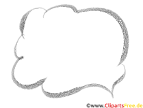 Sprechblase leer zum Gestalten von Comics