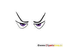 Superheld Comicaugen Clipart, Bild, Zeichnung, Grafik