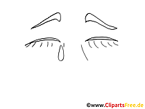 Weinen Emotionen Cliparts
