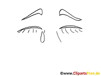 Weinen Emotionen Cliparts