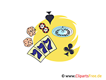 777 Casino Clipart, Bild, Illustration