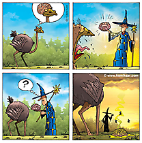 Comic kostenlos Zauberer und Strauss