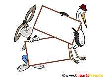 Clip Art Tiere halten leeres Schild Clip Art Tiere halten leeres Schild