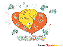 Danke Schoen kostenlose Grusskarte