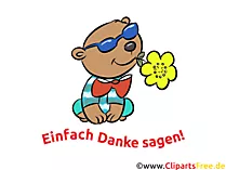 Danke zum Kindergeburtstag Grusskarte