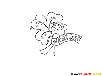 Druckbilder zum Ausmalen Danke