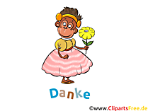 Kostenlose Danke Grusskarte