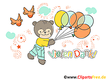 Kostenlose Danke Grusskarte per e Mail