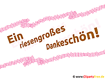 Spruch Danke - Ein riesengrosses Dankeschoen