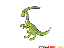 Dinosaurier Clipart, Bild, Cartoon, Comic, Illustration gratis
