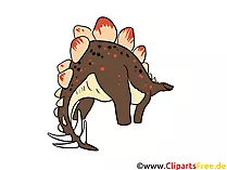 Stegosaurus Bild - Dinosaurierarten Bilder, Cartoons, Illustrationen gratis