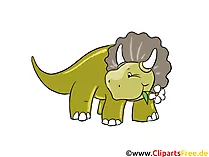 Triceratops Bild - Dinosaurierarten Bilder, Cartoons, Illustrationen gratis