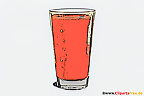 Glas med gulerodsjuice - cliparts, billeder om temaet sund kost