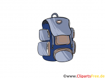 Rucksack zum Reisen und Wandern Bild, Illustration, Clipart