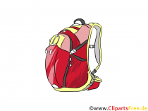 Sport-Rucksack Bild, Illustration, Clipart