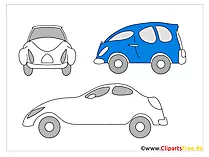 Applikation zum Nähen Autos