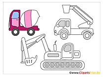 Applikationsvorlage Baumaschinen