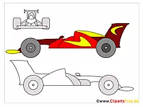Applikationsvorlagen für Jungs Rennwagen, Formel 1
