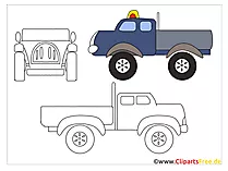 Lastwagen, LKW Applikation, Vorlage