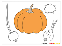 Nähen Applikationen Kürbis, Gemüse