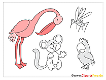 Applikationen aufnähen Zoo, Tiere