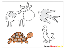 Applikationen Kindermotive mit Tieren