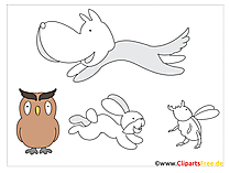 Vorlage Eule, Vogel, Tiere Applikationen