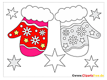 Applikation selber machen Winter, Handschuhe