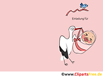 Einladung Geburt Kind zum Drucken