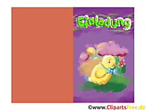 Einladung Klappkarte zum Runterladen und Drucken