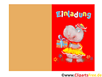 Einladungskarten Kindergeburtstag Vorlagen