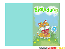 Klappkarten Einladungen zum Drucken