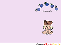 Kostenlose Kindergeburtstagseinladung zum Herunterladen und Ausdrucken