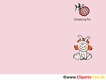 Kostenlose Taufeinladung zum Runterladen und Ausdrucken