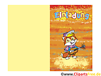 Witzige Geburtstagseinladung gratis zum Drucken