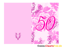 Einladungskarte 50. Geburtstag selbst gestalten