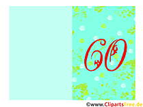 Einladungskarten 60. Geburtstag