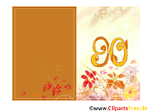 Glückwünsche zum 90. Geburtstag zum Gratulieren