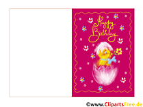 Birthday message with our card templates