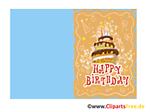 Geburtstagswunsch für Kinder kostenlos - Druckvorlage Grusskarte