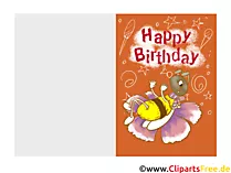 Hyvää syntymäpäivää ilmainen kortti
